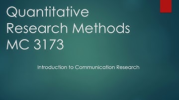 Week 1 Lecture Video  - Part 1