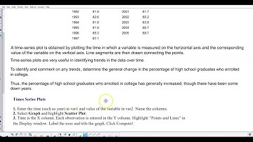 Math 14 2.3 Objective : Construct a Time-Series Graph
