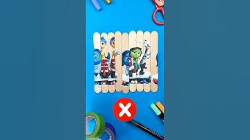 Solving Paper Craft Puzzle with Heroes by Inside Out 2 🧩#insideout #insideout2 #papercraft #puzzle