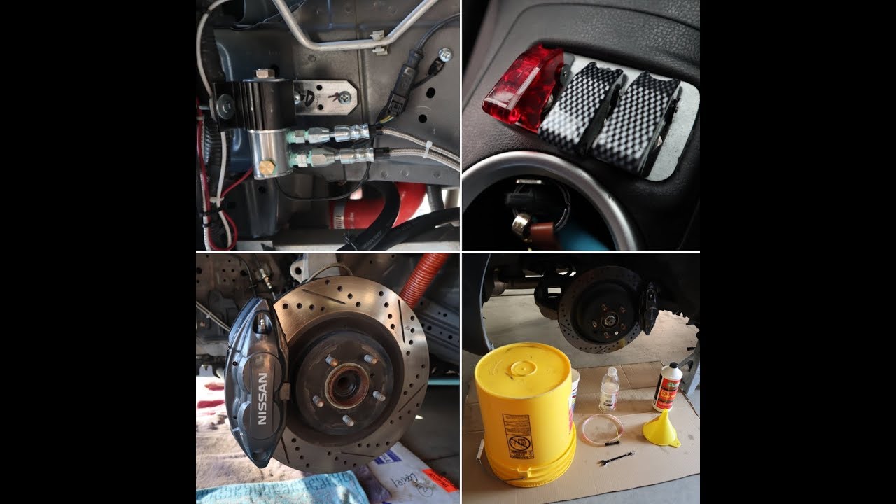 How to do 370z Burnout PKG 🏎💨🔐 ( Line lock install, Bleeding brakes