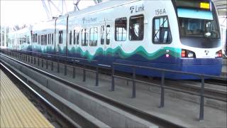 Railfanning at Tukwilla Station in Seattle with Lots of SoundTransit Light Rail Action