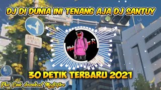 DJ DI DUNIA INI TENANG AJA DJ SANTUY 😳 - STORY WA 30 DETIK BEAT VN 🤙