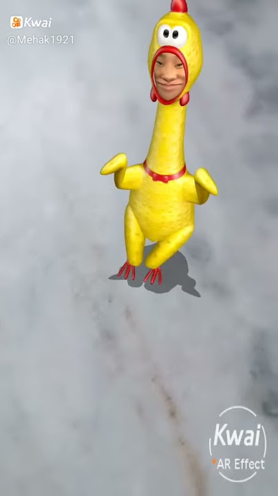 dancing cute duck with man face gif