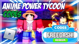 Anime Power Tycoon Codes (September 2022)