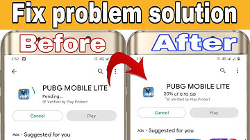 How to Fix PUBG mobile download pending problem solve.? play store se PUBG mobile download ni ho rh