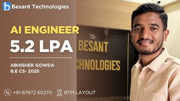 AI Engineer Course in Bangalore | Best AI & Machine Learning Training 2025 | Besant Technologies