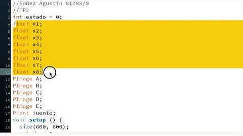 MiniTuto: Processing: valores iniciales de variables para un siguiente cambio de estado
