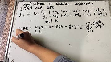 Application of modular arithmetic | ISBN