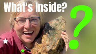 WHATβs INSIDE! Finding and Slabbing Rhyolite WONDERSTONE!