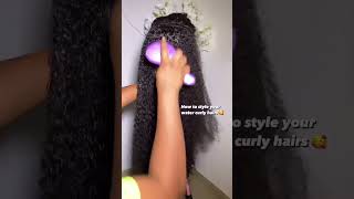 The Way To Style Your Curly Wig? Ft.Wiggins Hair wigs
