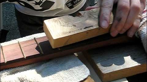 How to Install Frets with a Hammer and Wood Block