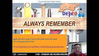 MODULE 15 CARPENTRY Grade 8 HECTOR PADILLA VILLAREAL
