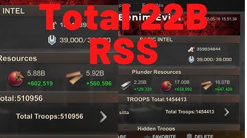 Plundering 22 Billion RSS in State of Survival