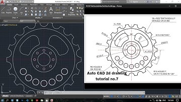 Auto CAD 2d drawing tutorial no.7 (Easy and Simple methods)