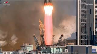 Старт ракеты «Союз-2.1б» с гидрометеорологическим спутником «Метеор-М»№ 2-4. 29 февраля 2024 года.