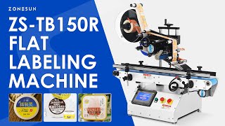 ZONESUN ZS-TB150R Flat Surface Label Applicator Desketop Labeling Machine