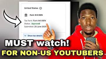 How to Submit YouTube Tax Information in Google AdSense for Non-Us Creators (2025) - Phone Version