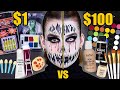 $1 VS $100 Halloween Makeup! (CHEAP vs EXPENSIVE)