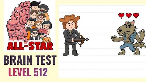 Brain Test All Star Level 512 | Defeat the werewolf | Walkthrough