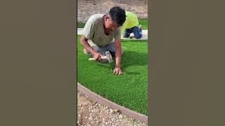 Laying and Nailing Artificial Grass | How to Install Artificial Turf