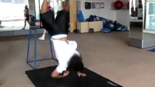 Slow Motion Dive Roll... and Nunchaku