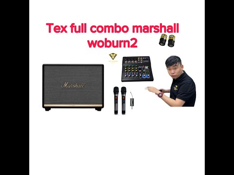 FULL COMBO loa Marshall woburn2 Gồm mixer th08 + micro độ mtk( tặng full dây tín hiệu loại tốt nhé