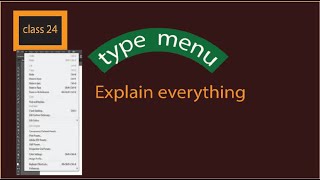 How to use type menu in adobe illustrator || Type menu in adobe illustrator in hindi/urdu