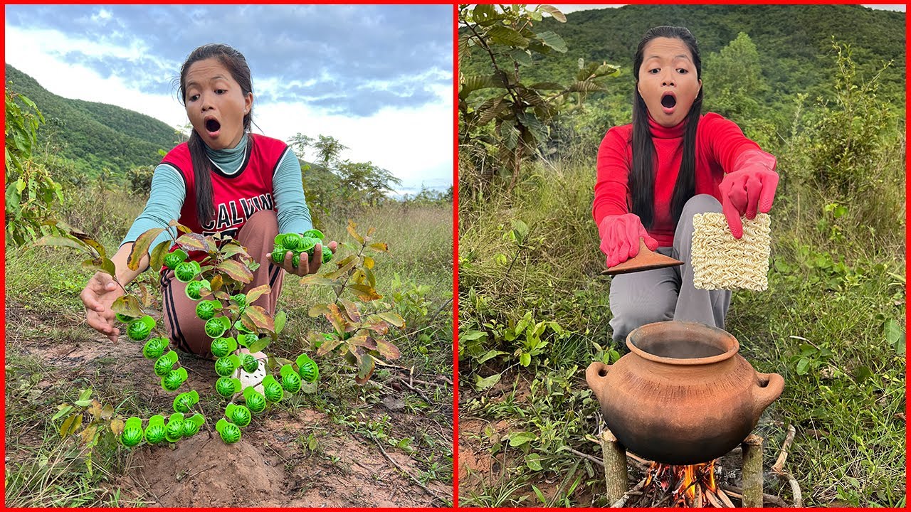 Survival Skills with single mom useful in forest