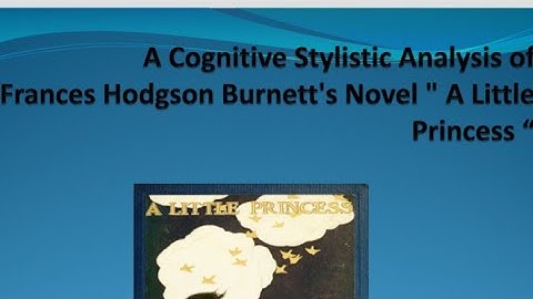 A Cognitive Stylistic Analysis of Frances Hodgson Burnett
