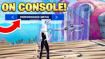 How To Get PERFORMANCE MODE On Console! (PS4/PS5/XBOX) | Fortnite Season 4