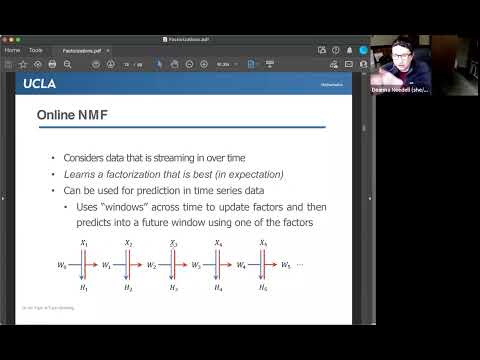 Online nonnegative matrix factorization and applications - Deanna Needell - FFT Mar. 28th, 2022