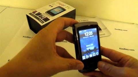 9800 Dual Sim Quad Band Wifi TV QWERTY Optical Mouse Touch Screen Slide Unlocked Cell Phone