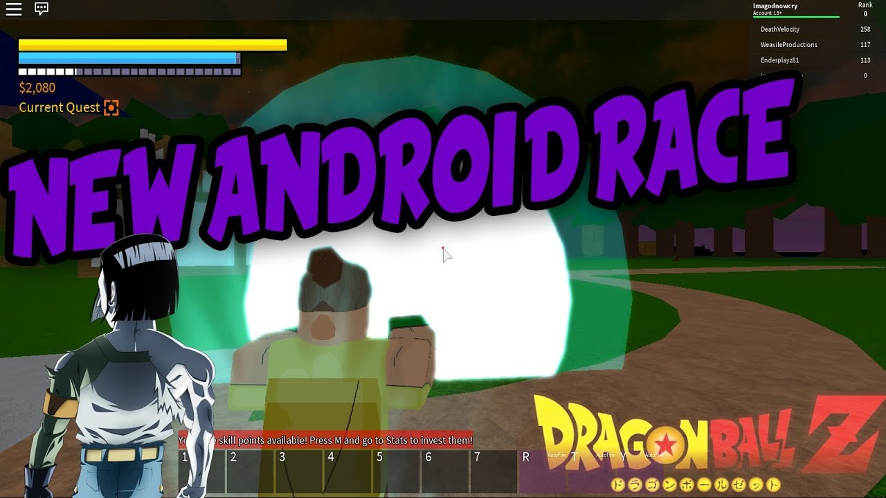 New Update Android Race Is Overpowered Dragon Ball Z Final Stand Roblox Youtube - android 13 roblox