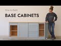 How to build base cabinets with face frameseasy