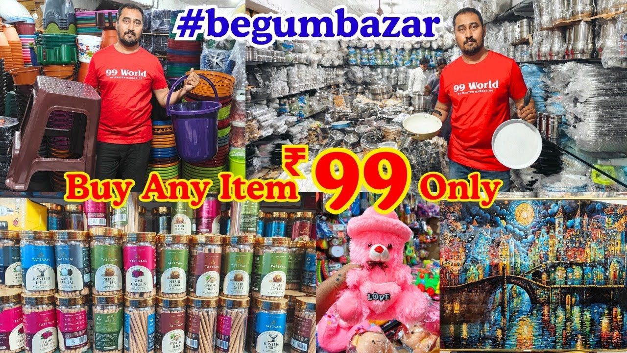 Buy Any Item @ ₹99 Only 😱 Home, Kitchen, Toys, Gifts – New Stock Wholesale Prices in Hyderabad