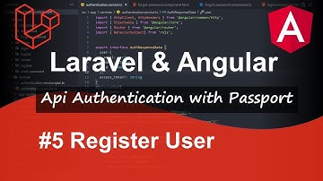 Laravel and Angular Project - Api Authentication with Laravel Passport in 2021 | #5 Register