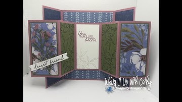 Create a Winged Gate Fold Card Using Stampin
