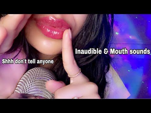 ASMR~ Intense Inaudible Telling You FBI SECRETS Role play (Wet mouth sounds)