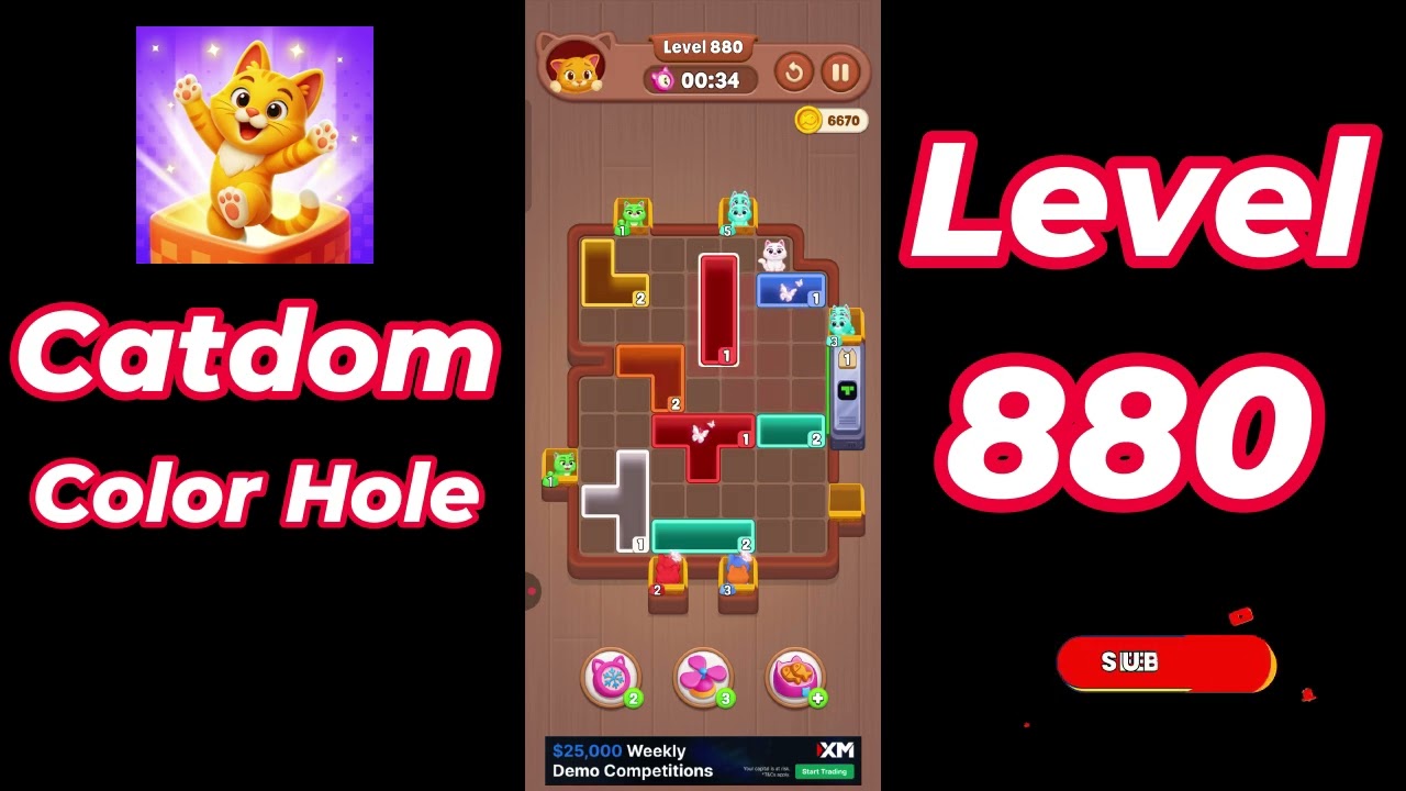 Catdom Color Hole Level 880 Walkthrough [NEW UPDATE