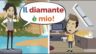 Il Diamante è mio! Conversation in Italian (Dialogo Incidente)  ENG SUB