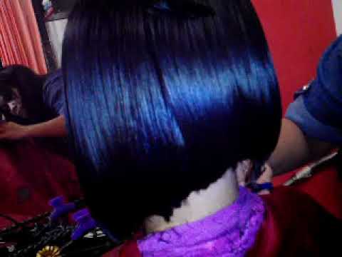 Beautiful Girl Short Bob  Haircutting Wanita  Cantik Potong  