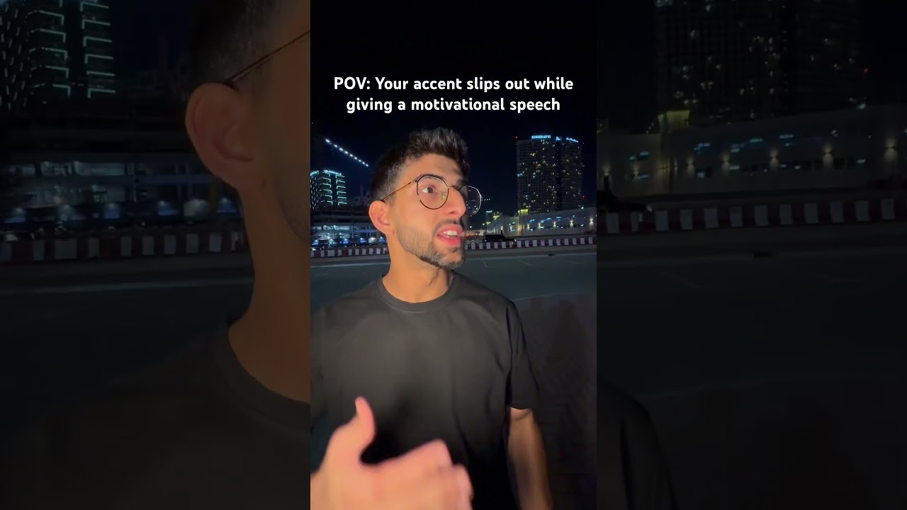 Indian accent slips out 