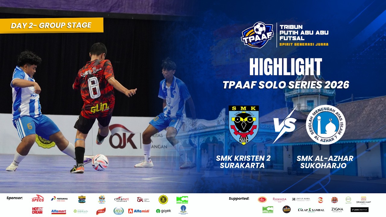 Highlight Tribun Putih Abu-Abu Futsal Solo Series 2026 | SMK AL AZHAR SUKOHARJO VS SMK KRISTEN 2 SKA