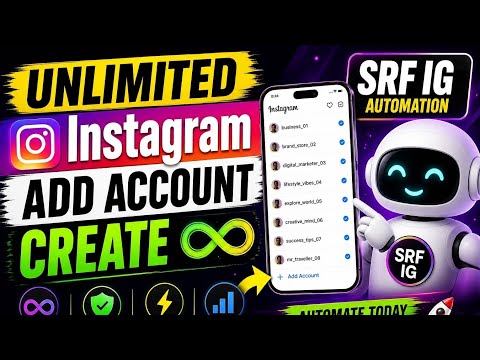 Unlimited Instagram Create with Automation | SRF Automation 