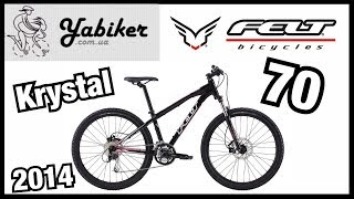 Обзор велосипеда Felt  MTB Krystal 70 (2014) black (pale pink/white)