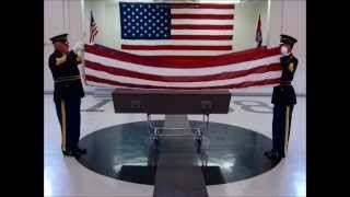 Folding the casket flag part 2