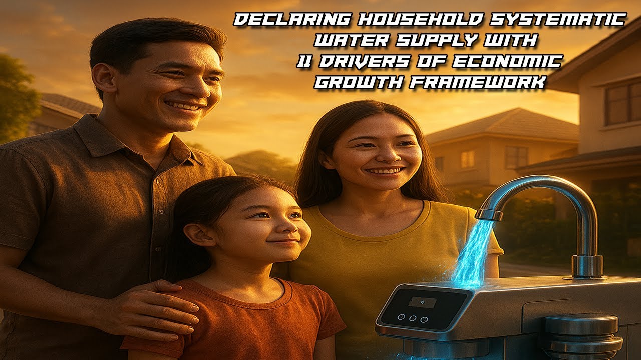 DECLARING HOUSEHOLD SYSTEMATIC WATER SUPPLY WITH 11 DRIVERS OF ECONOMIC GROWTH FRAMEWORK