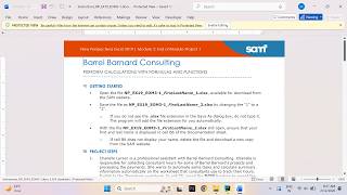 New Perspectives Excel 2019 | Module 3: End of Module Project 1 Barrel Barnard Consulting