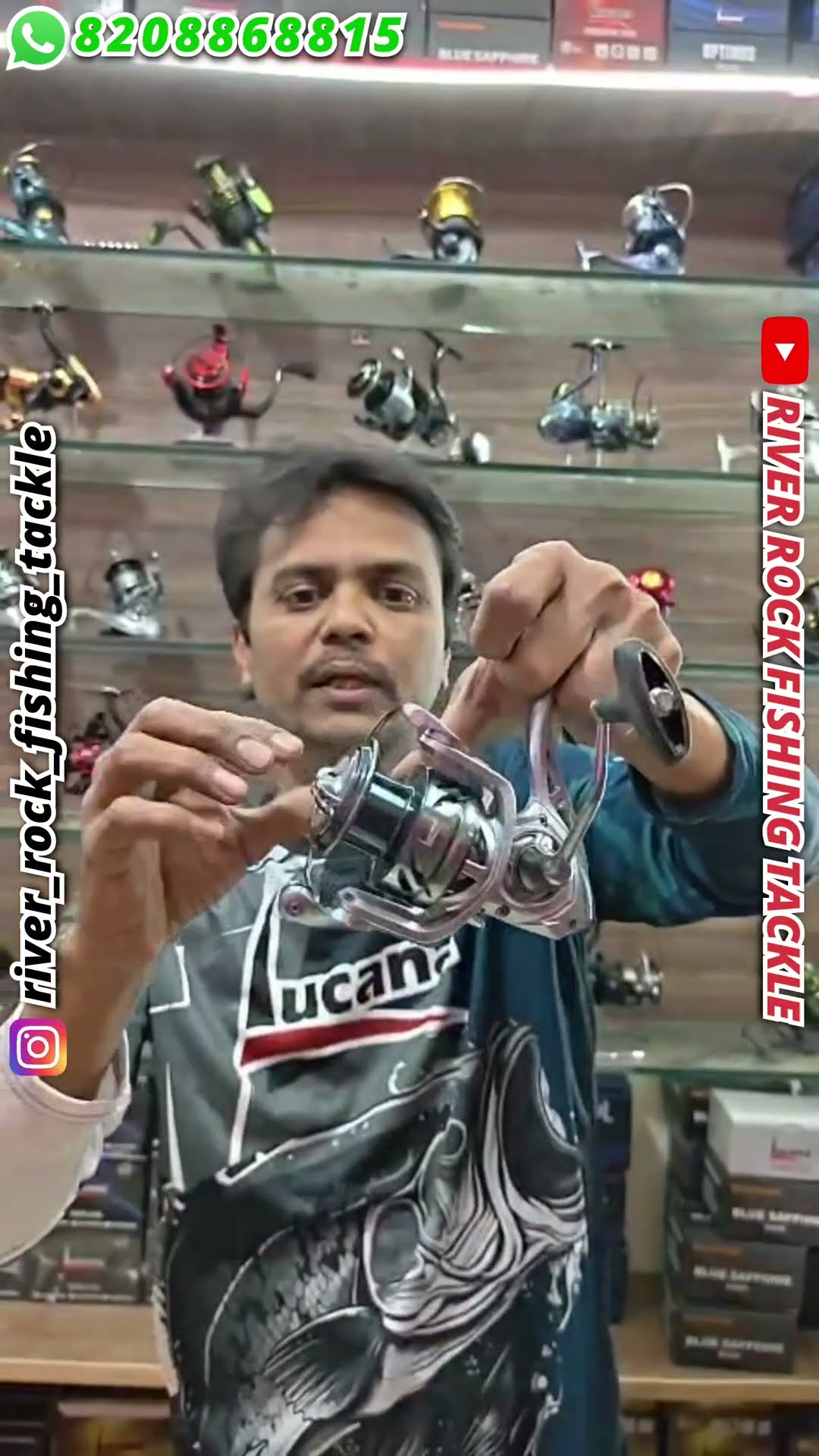 LUCANA NINJA SPINING REEL | RIVER ROCK FISHING TACKLE KURUNDWAD