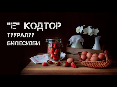 СУРАНУУЛАР БОЮНЧА "Е" КОДТОРУ ТУУРАЛУУ МААЛЫМАТ. ЧУБАК АЖЫ